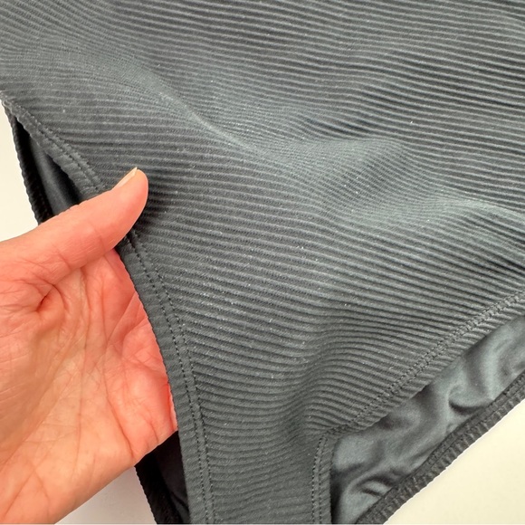 BCBG Generation Black Cutout One Piece Bathing Suit Swimsuit size Medium - Picture 3 of 12